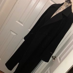 Black wool coat